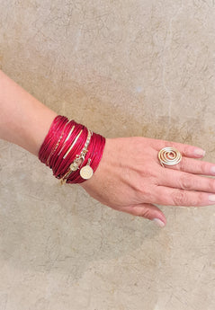 מנג'רו אדום בזהב